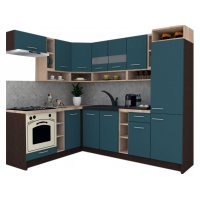 Bucatarie de Colt COSSY NEW 180-250 ST., Wenge / Decor 0244